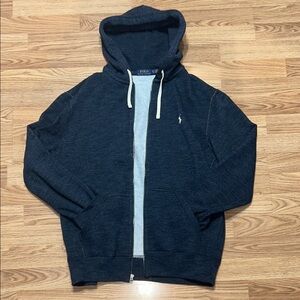 EUC Polo by Ralph Lauren Men's Heather Grey Zip-Up Sweater